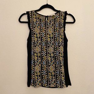 Anthropologie Eri + Ali Embroidered Lace Top